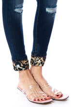 Load image into Gallery viewer, Wild and Free Leopard Patch Kan Can Skinnies
