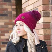 Load image into Gallery viewer, Fade To Burgundy C.C. Beanie
