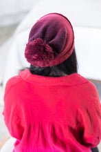 Load image into Gallery viewer, Fade To Burgundy C.C. Beanie
