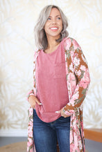 Load image into Gallery viewer, Desert Rose Kimono Cardigan
