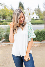Load image into Gallery viewer, Summer Daisy Ruffle Sleeve Top
