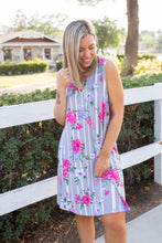 Load image into Gallery viewer, Floral Path Tunic Dress

