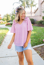 Load image into Gallery viewer, Polka My Dot Short Sleeve Top
