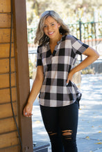 Load image into Gallery viewer, Blessed &amp; Dressed in Ivory Plaid
